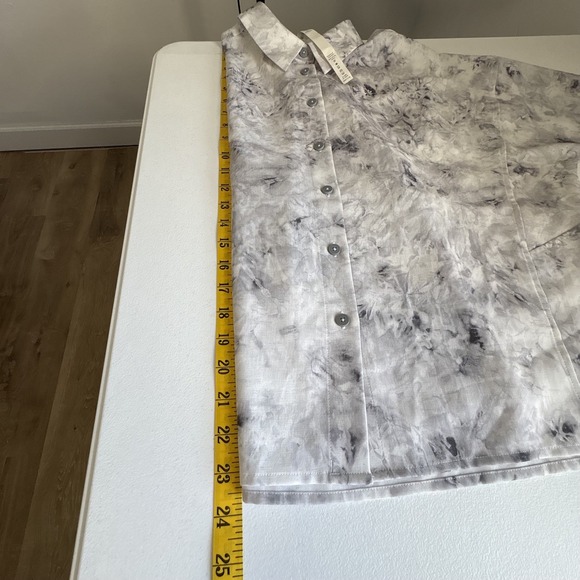 Lululemon Women's Full Day Ahead Shirt Size 6 Marbled Gray Oversized Athleisure - Picture 6 of 7